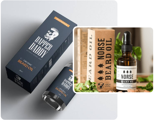 2 Beard Oil Boxes