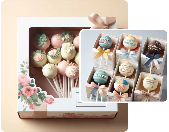 2 Cake Pop Boxes