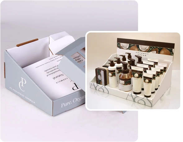 2 Cosmetic display boxes