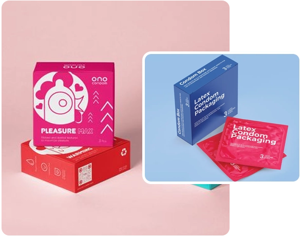 2 Printed condom boxes 1