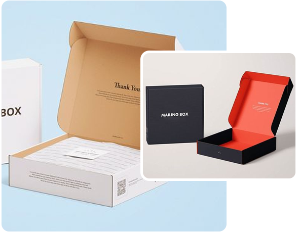 2 Square mailer Boxes