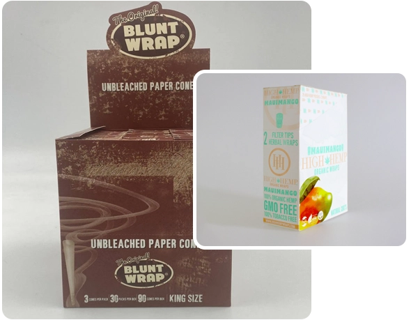 2 blunt wrap display boxes