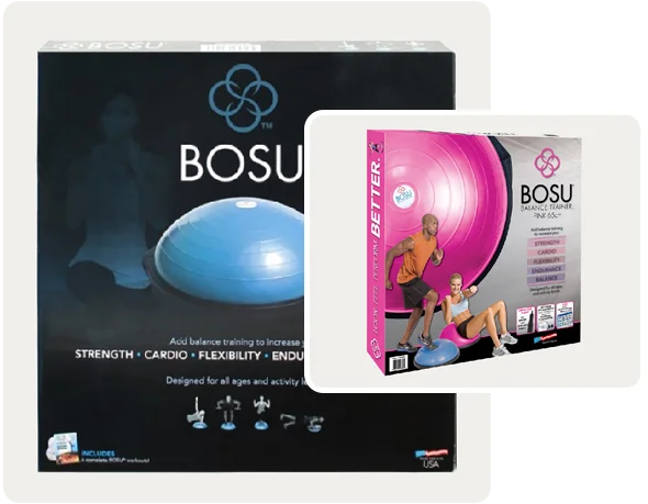 2 bosu ball boxes