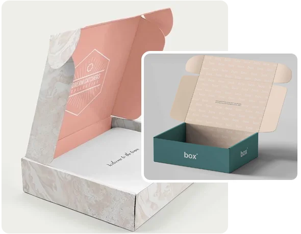 2 cherry lock mailer boxes
