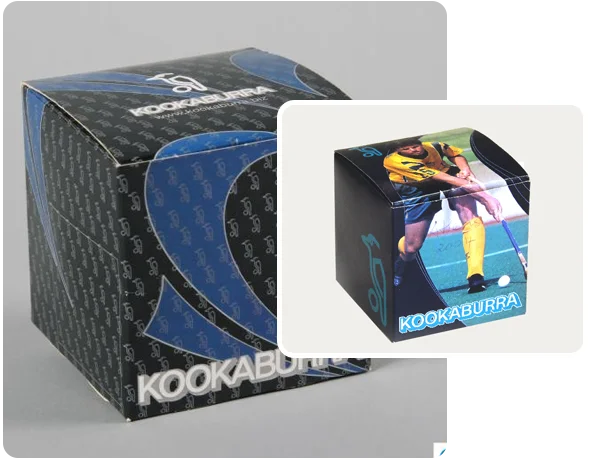 2 cube Hockey Ball boxes