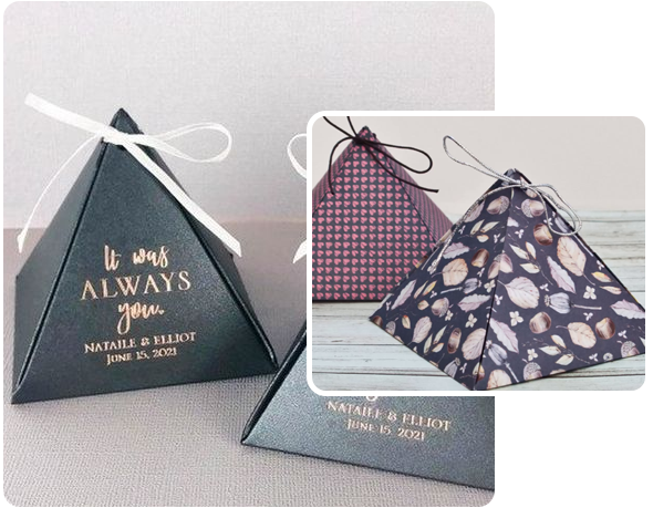 2 custom Pyramid Boxes