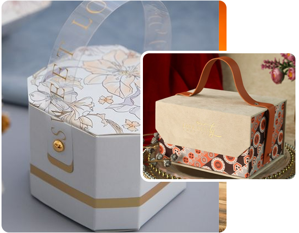 2 custom boxes with handle