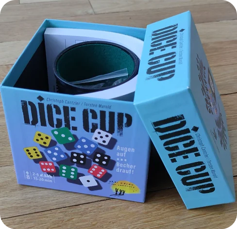 2 dice cup boxes