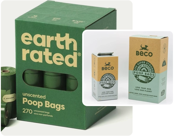 2 dog poop bags