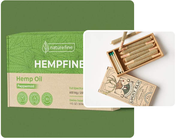 2 eco friendly Hemp boxes