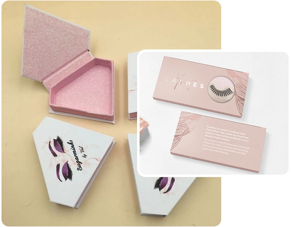 2 eyelash boxes