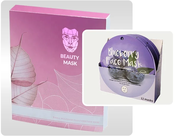 2 face mask boxes