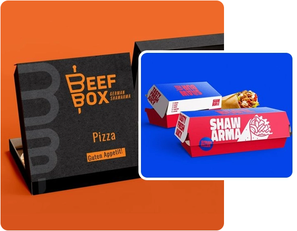 2 fast food boxes