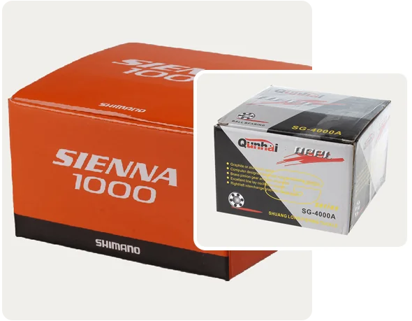 2 fishing reel boxes