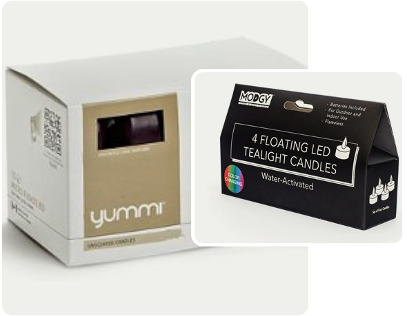 2 floating candle boxes