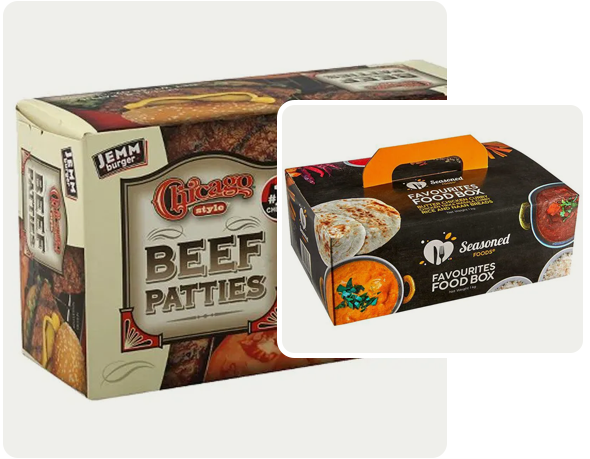 2 frozen meat boxes with handle