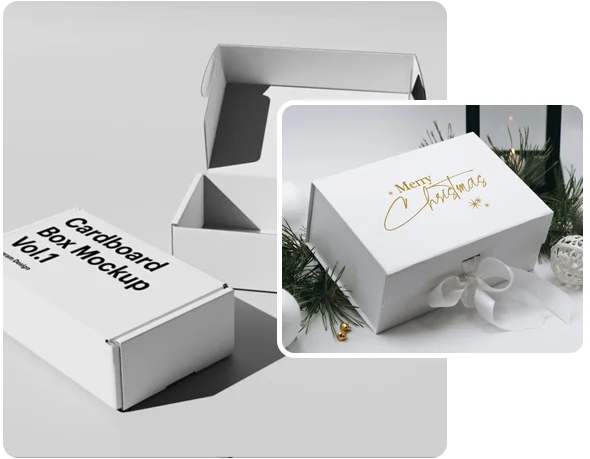 2 gift White Boxes