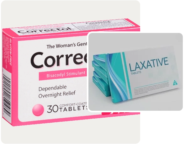 2 laxative boxes