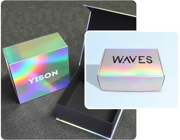2 mailer Holographic Boxes