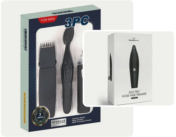 2 nose hair trimmer boxes