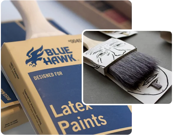 2 paint brush boxes