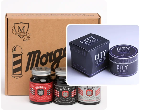 2 pomade boxes