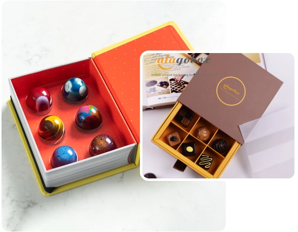 2 printed Bonbonb Boxes