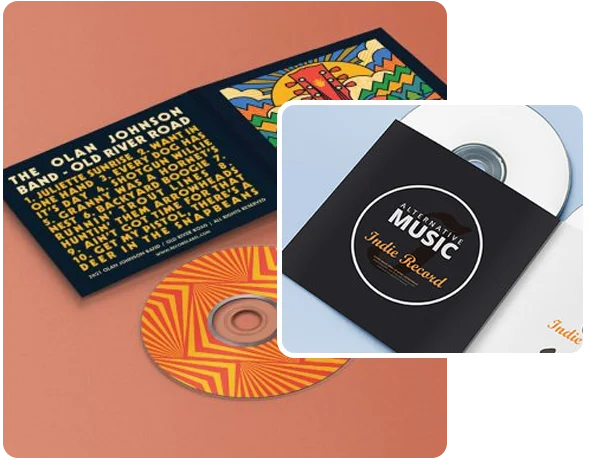 2 printed CD Sleeves