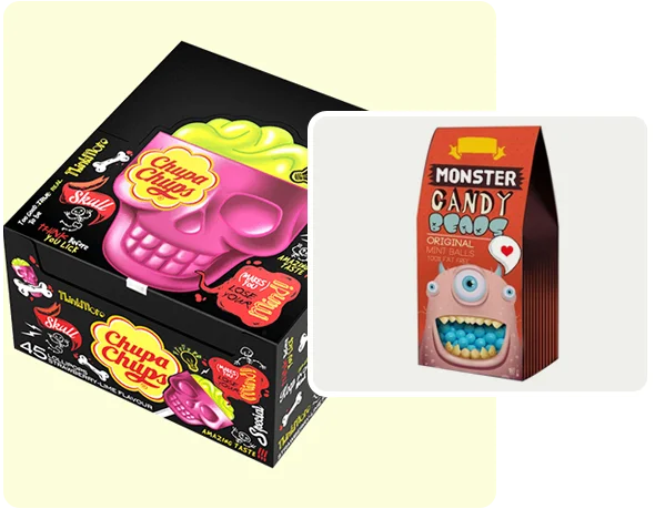 2 printed Candy boxes