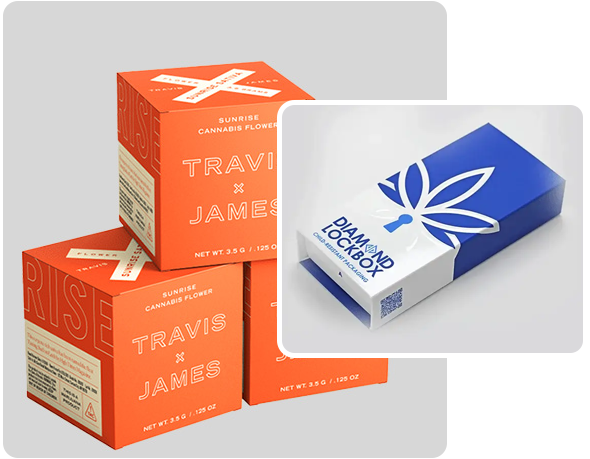 2 printed Marijuana Boxes