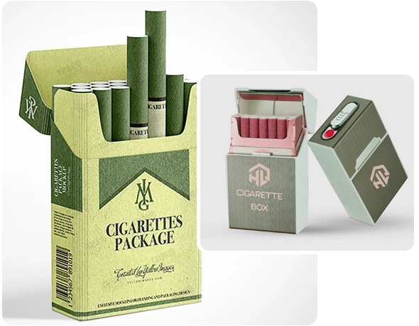 2 printed Marijuana Cigarette Boxes