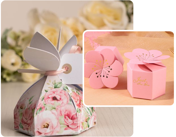 2 printed petal top boxes