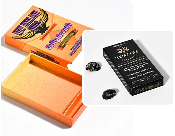 2 printed pre roll boxes