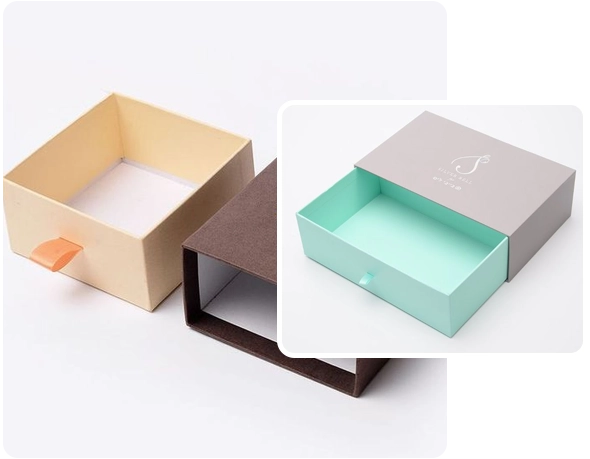 2 printed pull out boxes