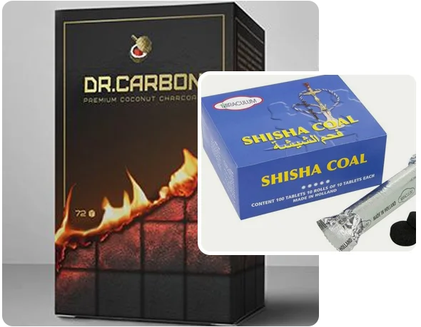 2 shisha coal boxes