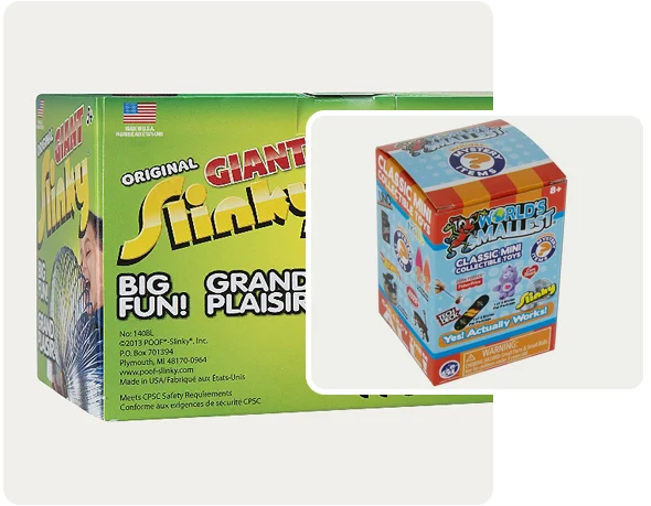 2 slinky boxes