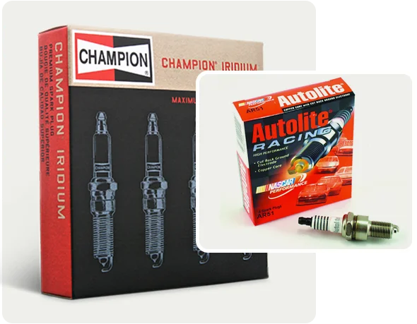2 spark plug boxes