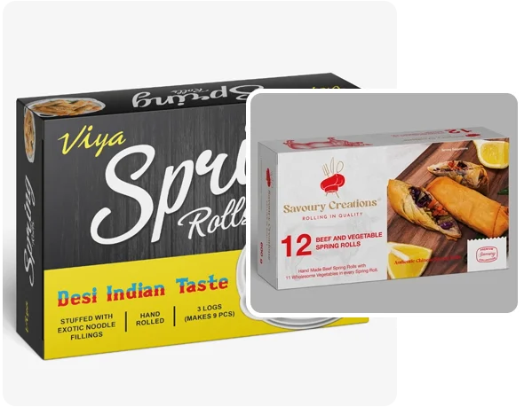 2 spring rolls boxes