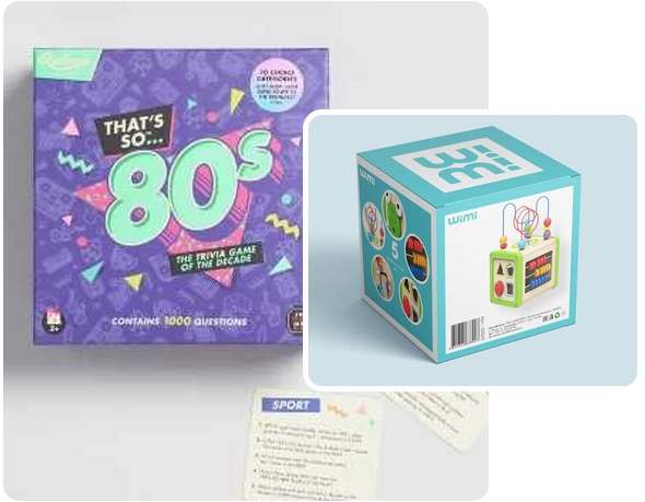 2 square Game Boxes