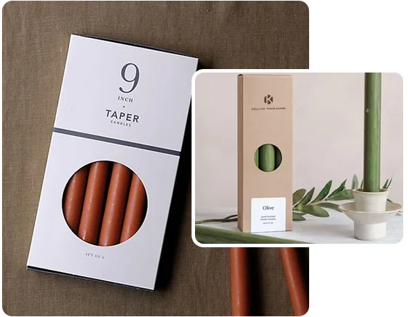 2 taper candle window boxes