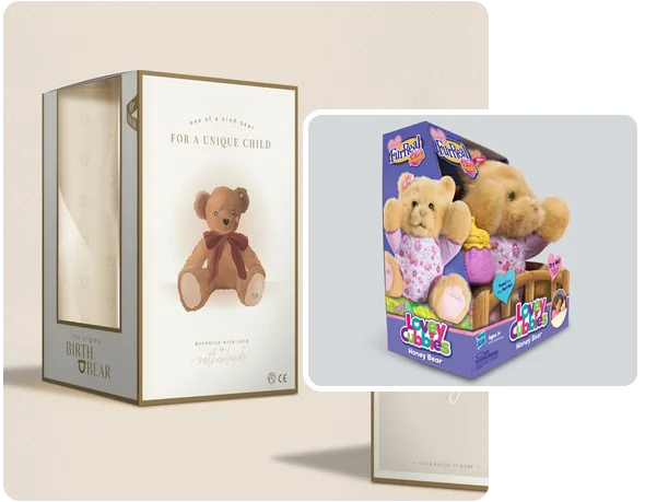 2 teddy bear display boxes