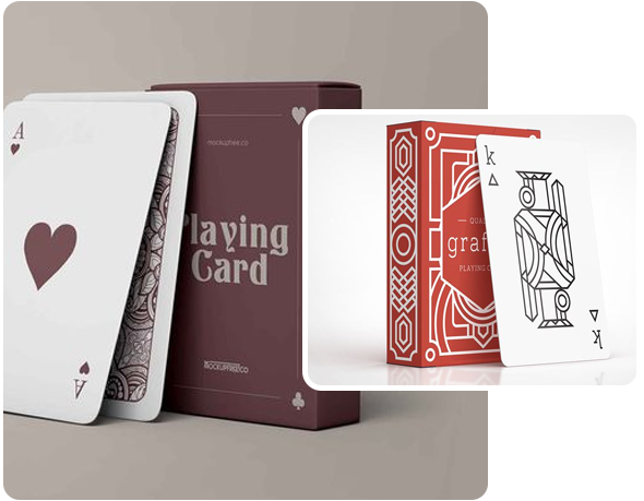 2 tuck top playing card boxes