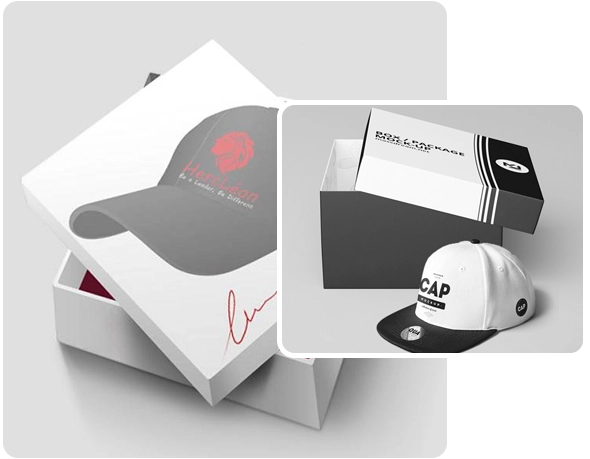 2 two piece baseball cap boxes