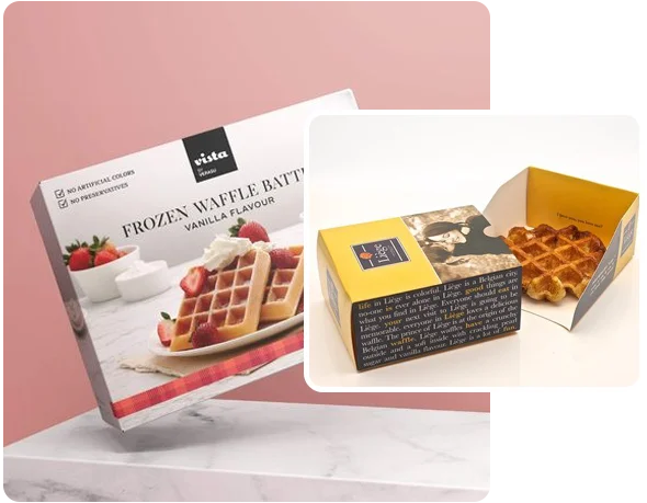 2 waffle boxes