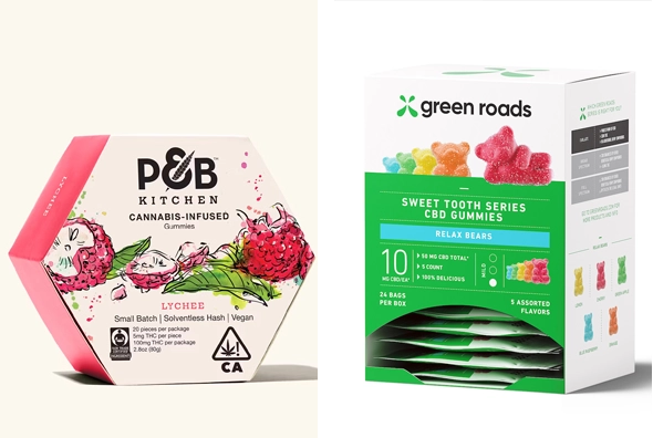 3 CBD Gummies boxes
