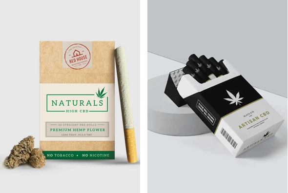3 CBD cigarette Boxes