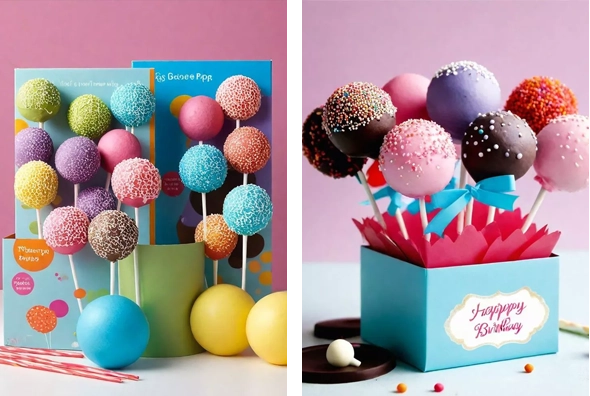 3 Cake Pop Boxes