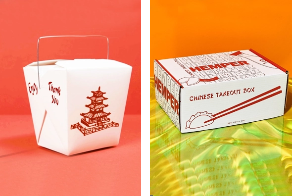 3 Chinese Food Boxes