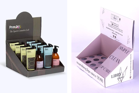 3 Cosmetic display boxes