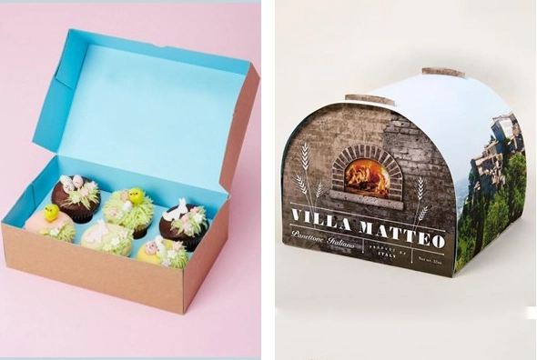 3 Kraft Muffin Boxes